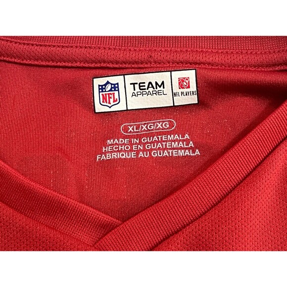 NFL TEAM APPAREL Short Sleeve ARIZONA CARDINALS #21 PETERSON Shirt Red XL - Picture 4 of 5